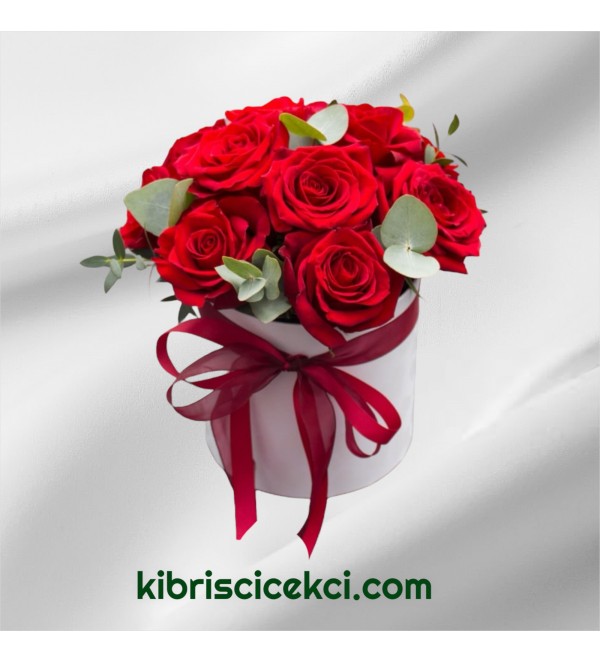 Kutuda 9 Kırmızı Gül